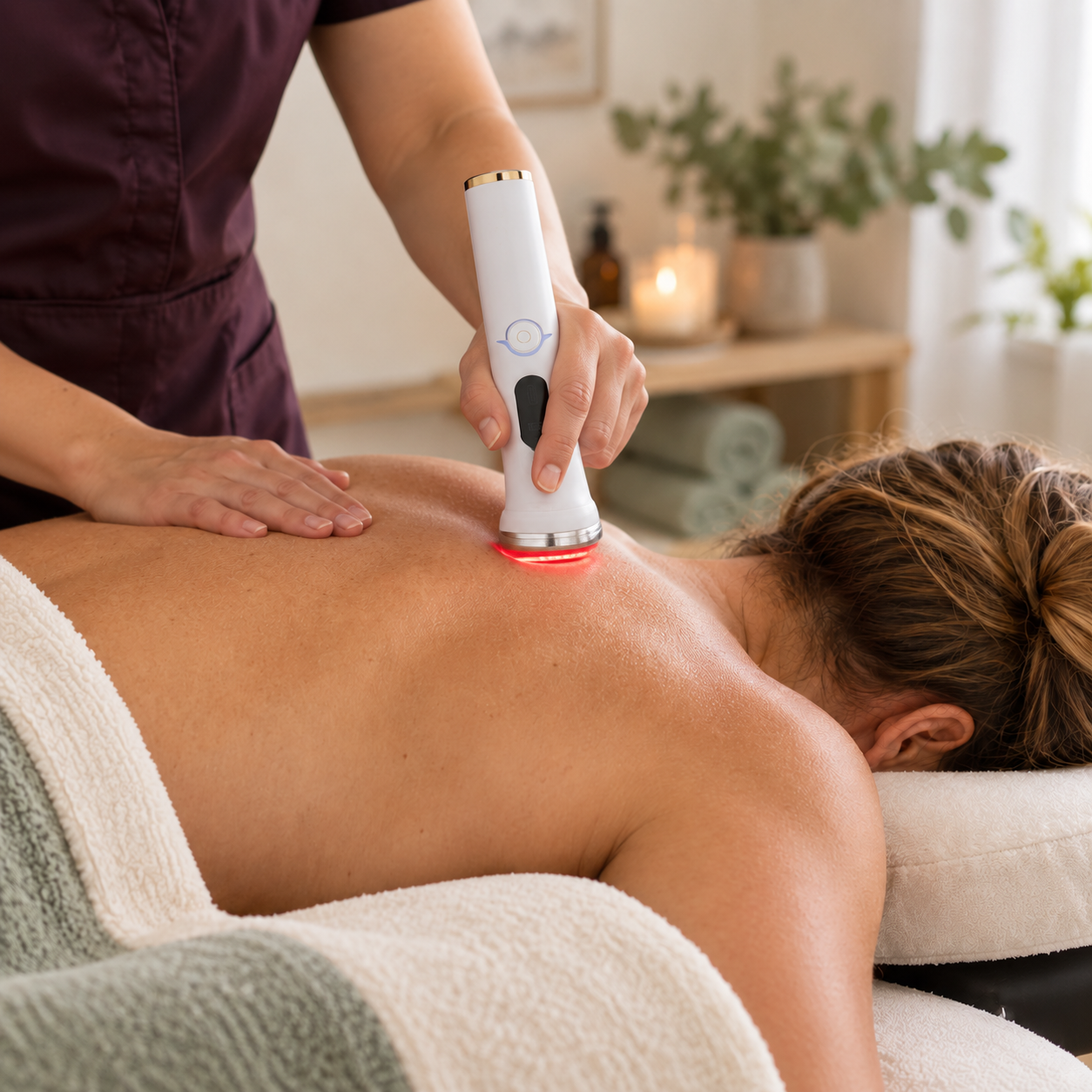 Targeted red light massage add-on at TheraTouch Wellness